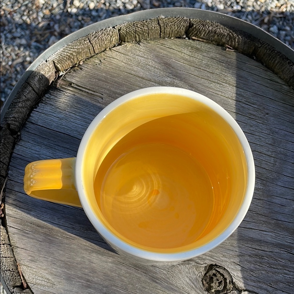 Rainbow Ceramic Mug with Orange Interior - Picture 3 of 4